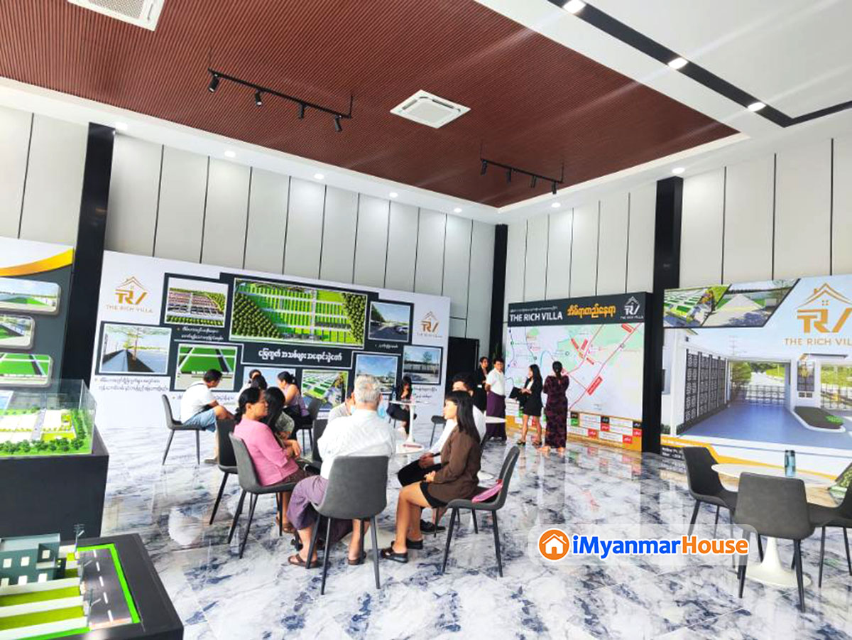 ၁ပေပတ်လည် ၁သိန်းဝန်းကျင်နဲ့ အနာဂတ်အတွက် မြေကွက်ရွေးချယ်ဖို့အသင့်တော်ဆုံး The Rich Villa အိမ်ရာမြေကွက်များ အရောင်းပြပွဲ ကျင်းပပြုလုပ်ခဲ့