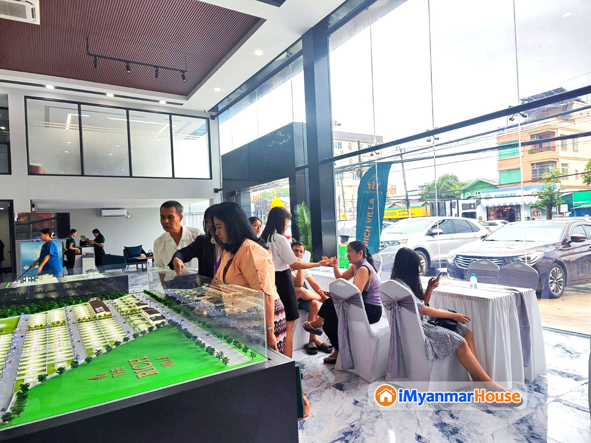 ၁ပေပတ်လည် ၁သိန်းဝန်းကျင်နဲ့ အနာဂတ်အတွက် မြေကွက်ရွေးချယ်ဖို့အသင့်တော်ဆုံး The Rich Villa အိမ်ရာမြေကွက်များ အရောင်းပြပွဲ ကျင်းပပြုလုပ်ခဲ့