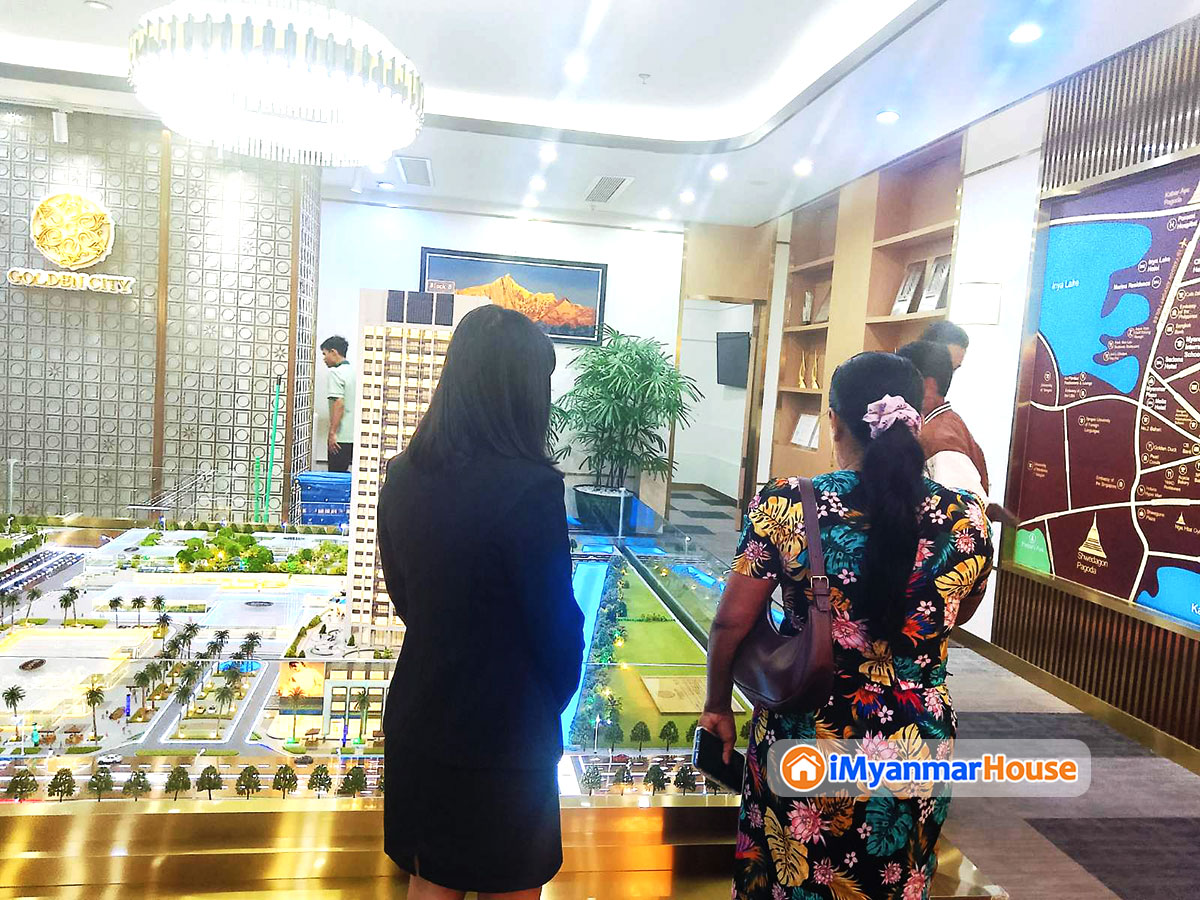 Many Special Promotions Available Sales Show of Golden City Luxury Condo in Yankin TSP