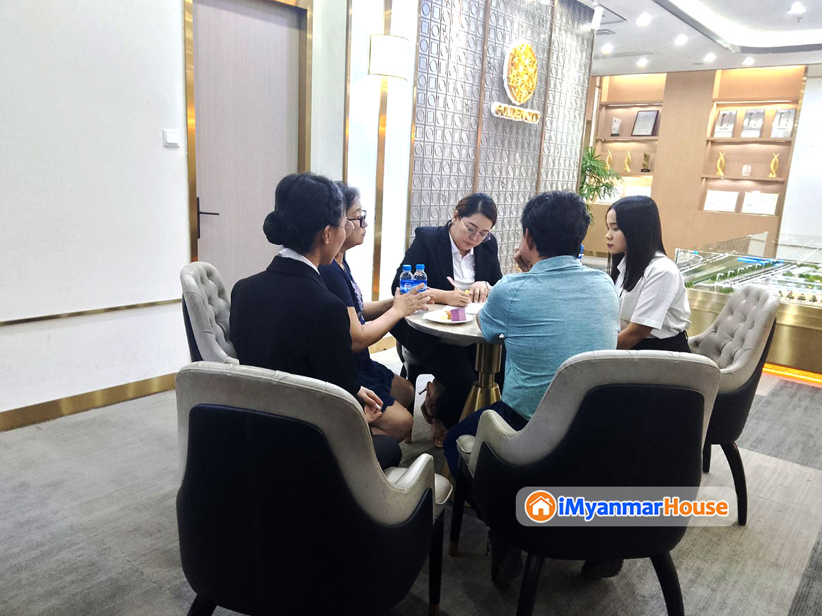 Many Special Promotions Available Sales Show of Golden City Luxury Condo in Yankin TSP