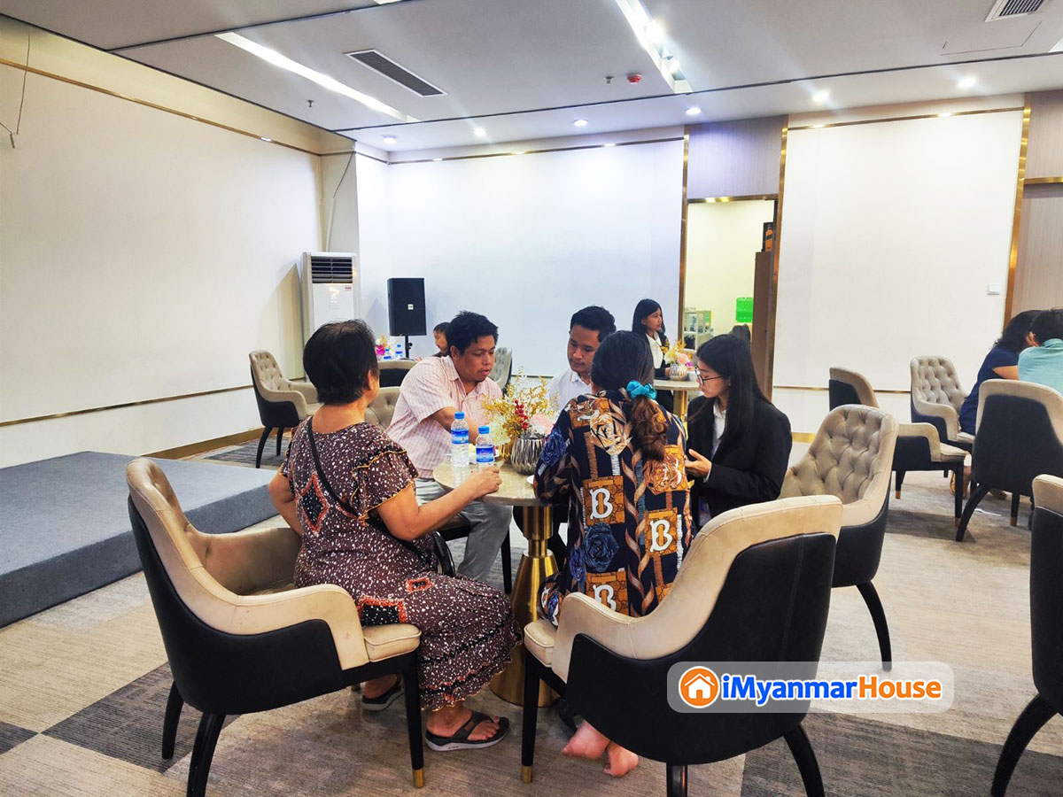 Many Special Promotions Available Sales Show of Golden City Luxury Condo in Yankin TSP