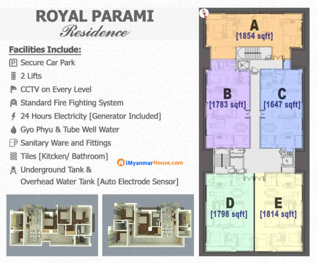 ပါရမီလမ်းမပေါ်ရှိ Royal Parami Residence