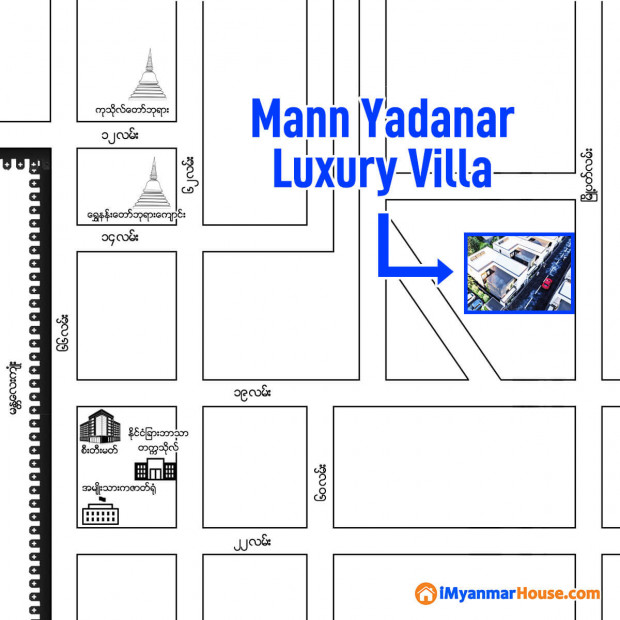 မန္တလေးမြို့ အချက်အချာနေရာက Mann Yadanar Luxury Villa
