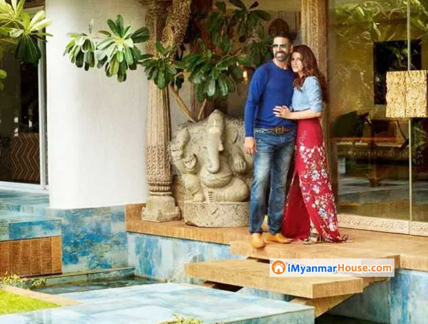 Akshay Kumar-Twinkle Khanna Juhu Home Inside Pics
