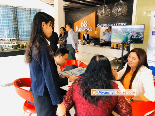 Sales Event of 68 Residence Developed by Shwe Nan Taw Gold &amp; Jewellery on Freehold land in Saya San Road in Bahan Township