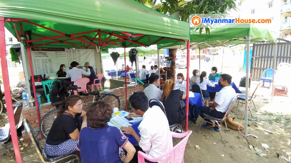 Thuwanna Villa  Plots (with strong ownership)'s 22% Discount Special Sales Fair crowded with buyers