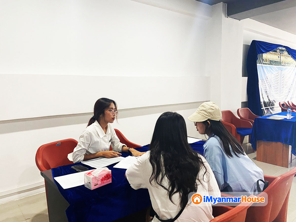 Sales event of move-in ready Shwe Moe Kaung Condo in Yankin Township was held