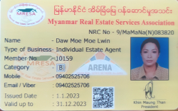 မိုးမိုးလွင် အိမ်ခြံမြေအကျိုးဆောင်